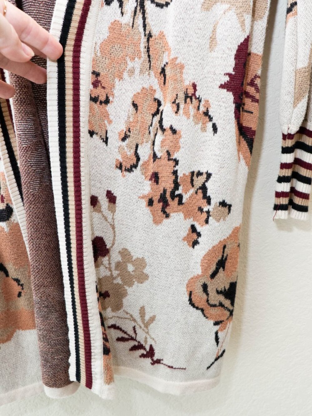 A Love Story Cardigan Medium Floral Duster Boho Cottagecore Pockets Long Cozy - Picture 8 of 13